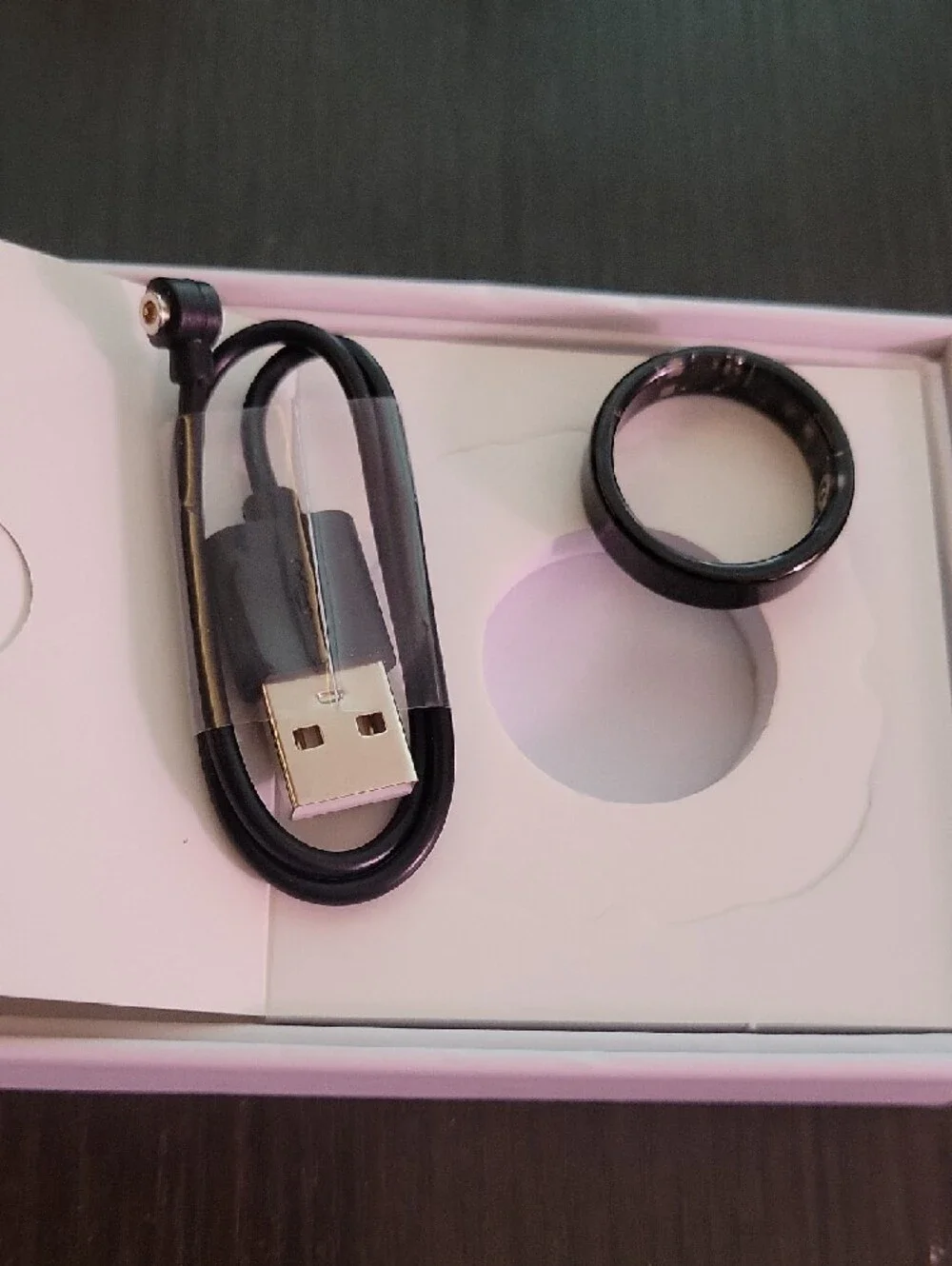 Black Smart Ring Wearable - Smart Ring